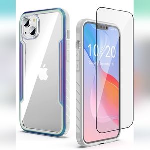 Compatible with iPhone 14 Plus Case, 2 in 1 Shockproof Military Protection Slim